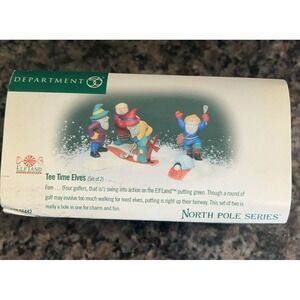 Vintage Department 56 North Pole "Tee Time Elves" (set of 2) item 56.56442
